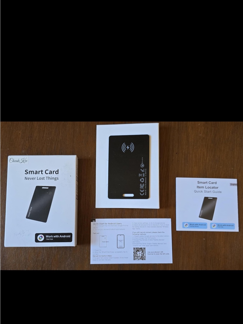 1 pack CHEUKKEE Smart Card Tacker for Android only goggle find my device new